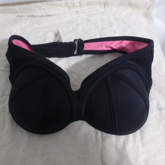 PINK, VS, Victoria's Secret, Black and Pink Bra, size small (AA-C) - Picture 1 of 7